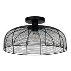 Eglo Plafondlamp Rinroe Staal Zwart Koper | Geschikt voor E27